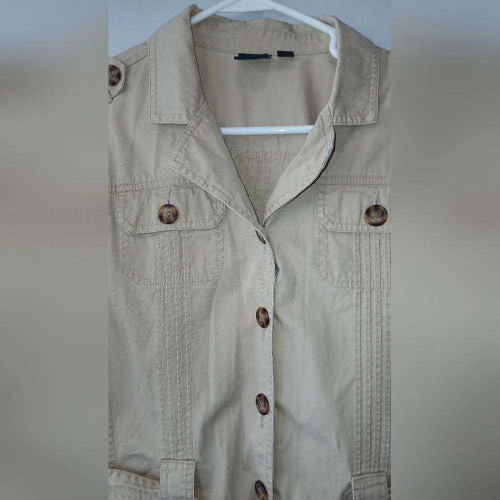 Sonoma Military Type Jacket Womens Large Lightweight - Picture 3 of 6